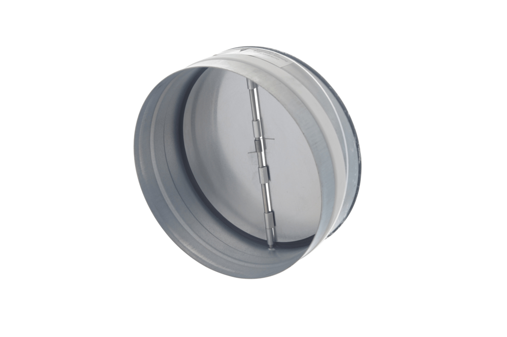 späth Rohrückschlagklappe RSKI 100, Stahl vz, Montage durch Einschieben in das Wickelfalzrohr