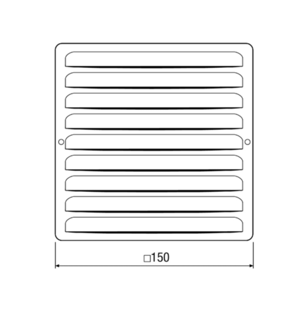 Maico Außengitter MGE 80/125 Weiß