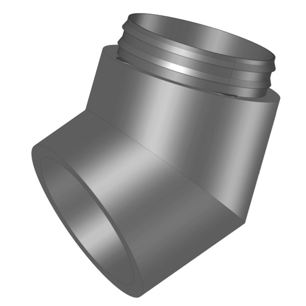 Helios IP-B 160/45, IsoPipe 45 Grad Bogen mit Innenverbinder