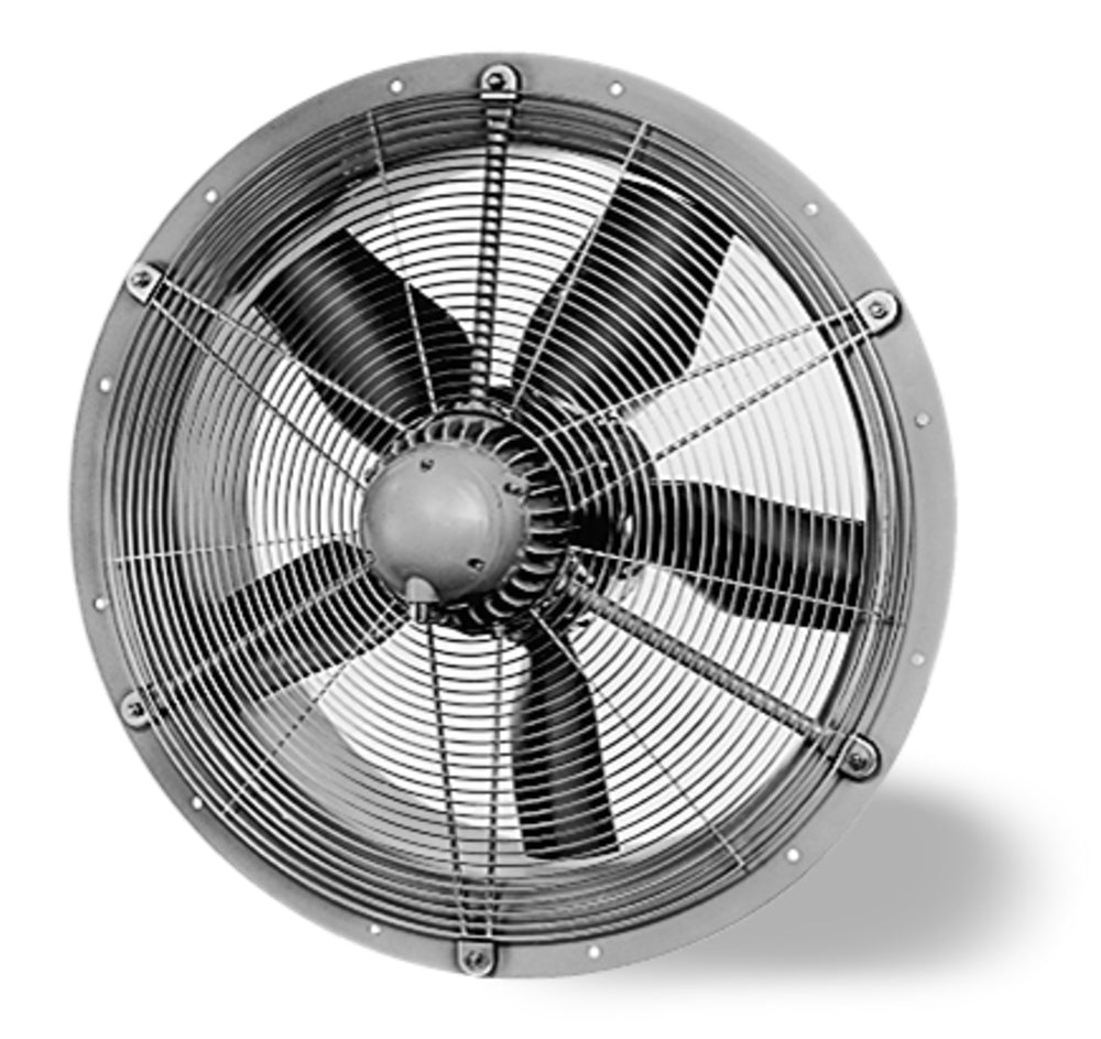 Helios HWD 630/4/4, Axial-Hochleistungsventilator 3-PH, zweitourig Stern/Dreieck mit Gitter