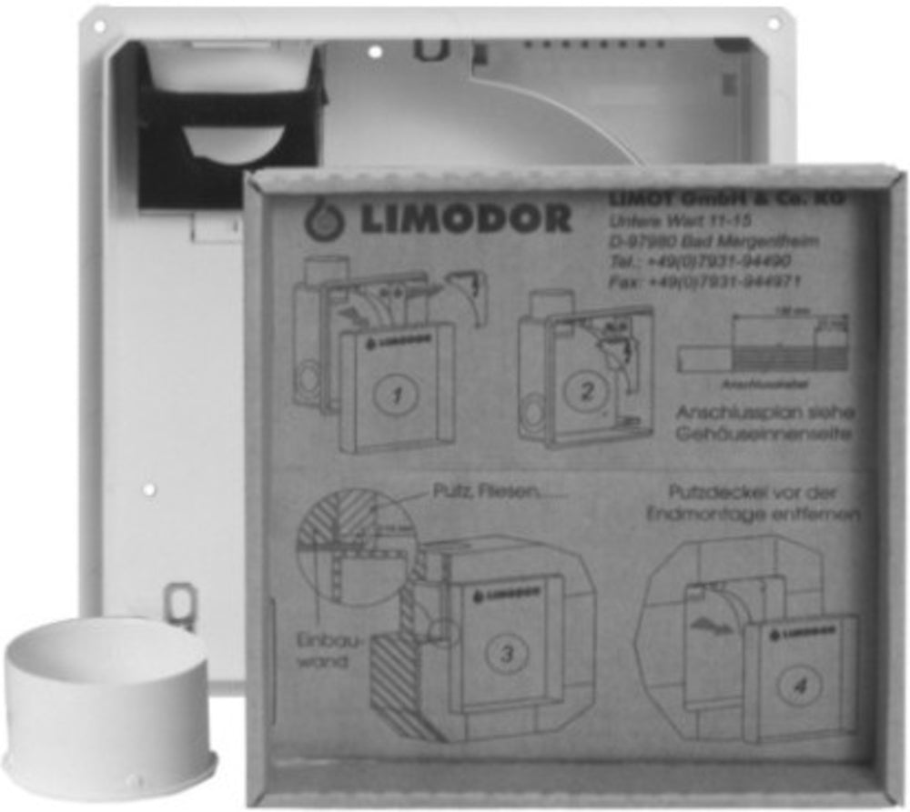 Limodor Einbaukasten compact/H-II-AS (mit beiliegendem Ansaugstutzen  AS)