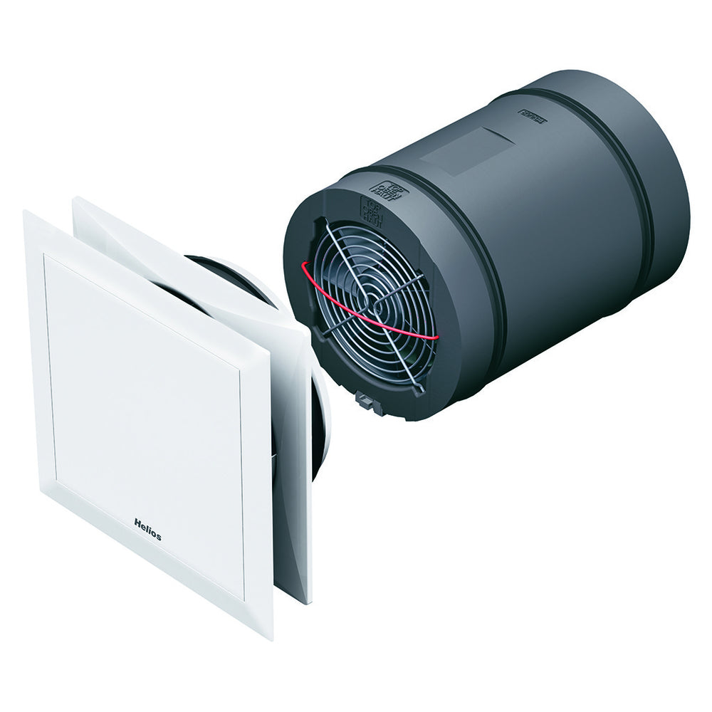 Helios KWL EC 45, Lüftereinheit komplett mit Innenblende und Filter