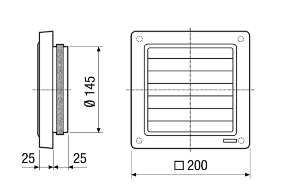 Maico Kleinraumventilator AKE 150, Kellerentfeuchtung, 250 m3/h, DN 150