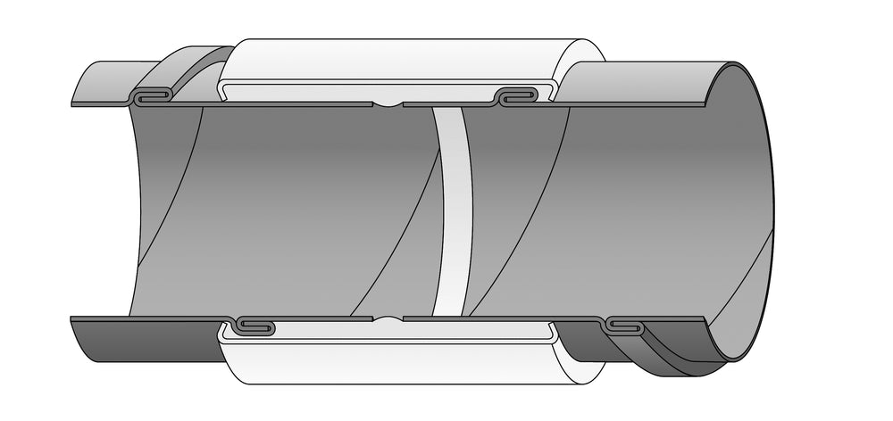 Metu Rohrmuffe MU 18 verzinkt mit PE