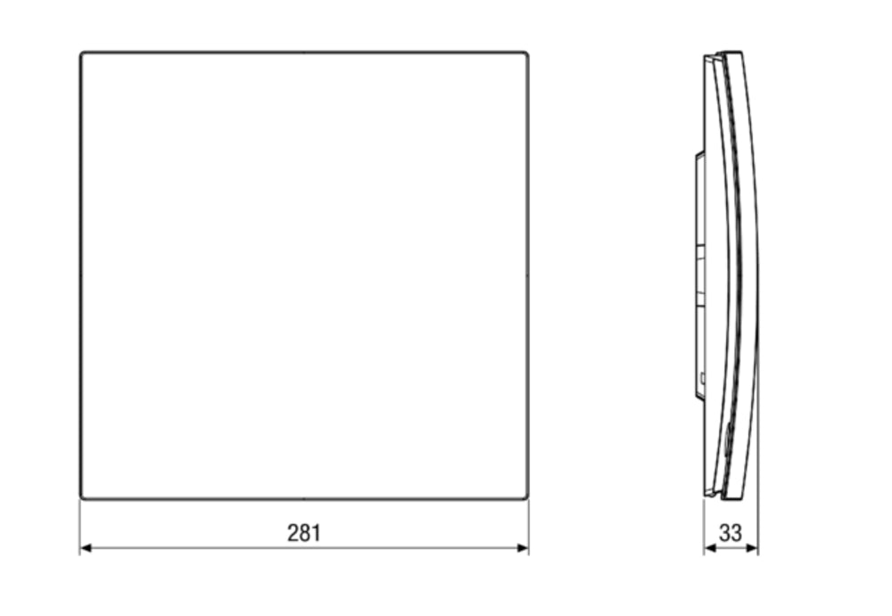 Maico Abdeckung für Ventilatoreinsatz ER EC, Ausführung mit Bewegungsmelder
