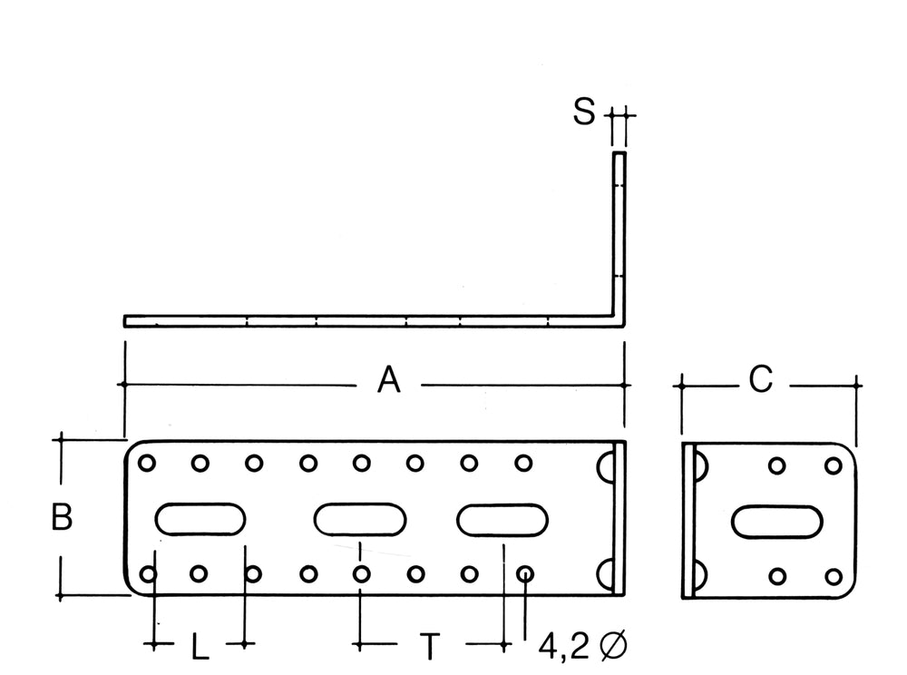 MEZ Aufhängeelement ELL-819, Breite 40mm, Länge 208mm