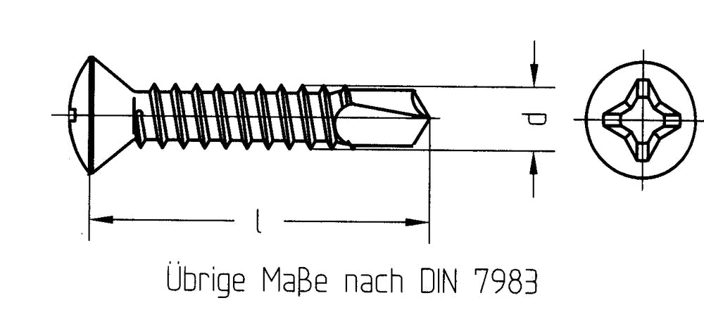 Bohrschraube R-H 4,2x38mm
