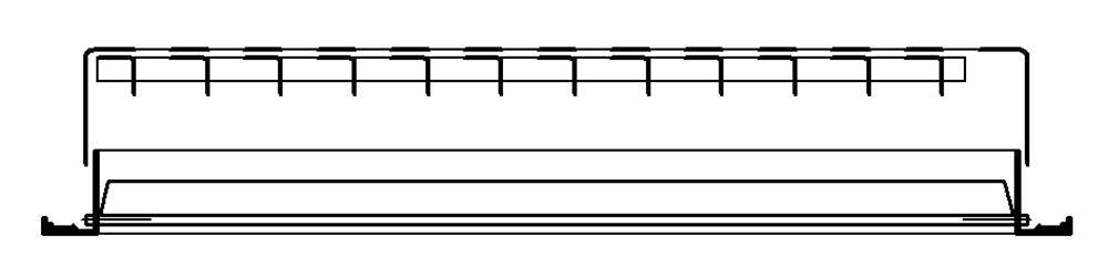 Schako Lüftungsgitter Typ AL5, LxH=325x125mm