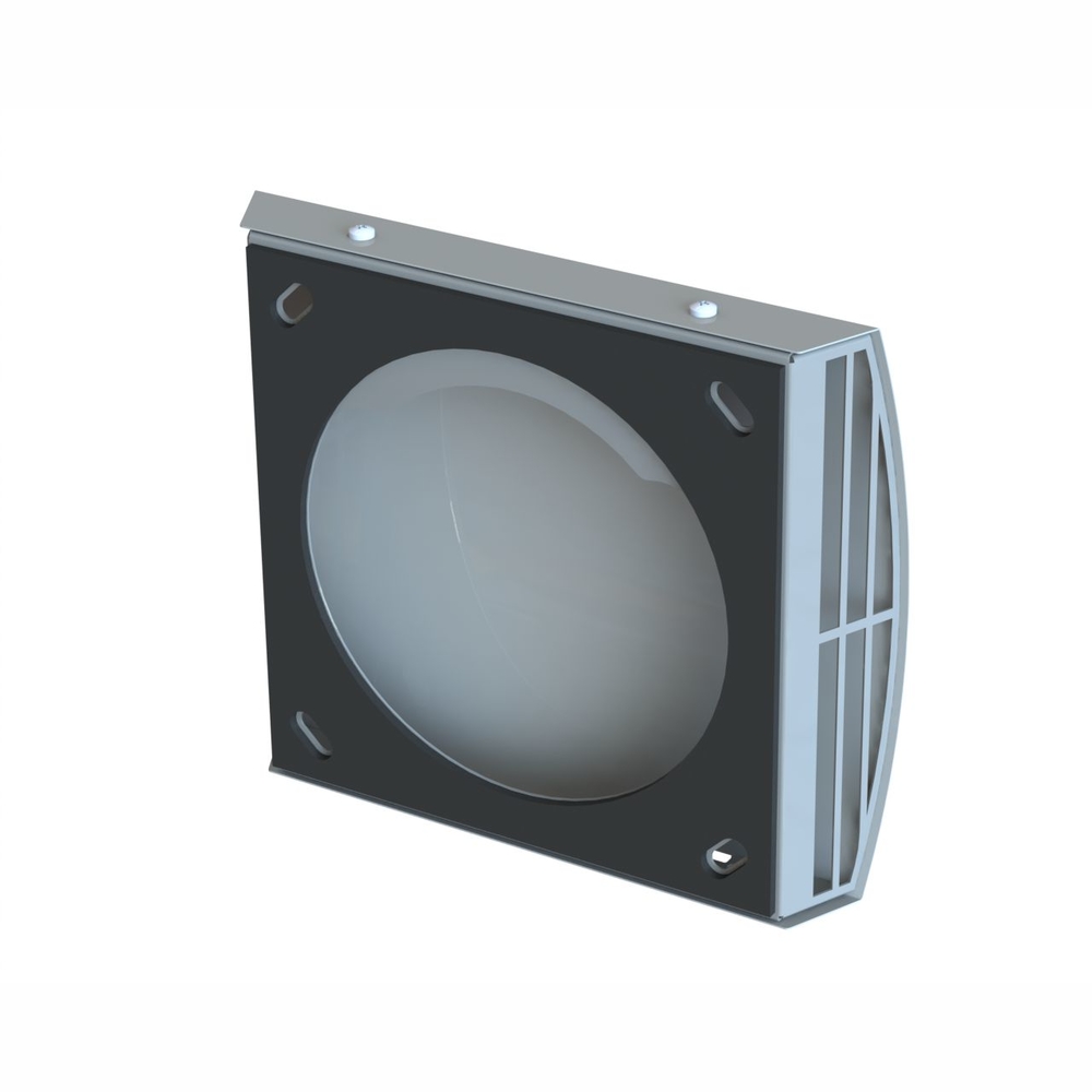 Helios Fassadenblende Edelstahl beschichtet