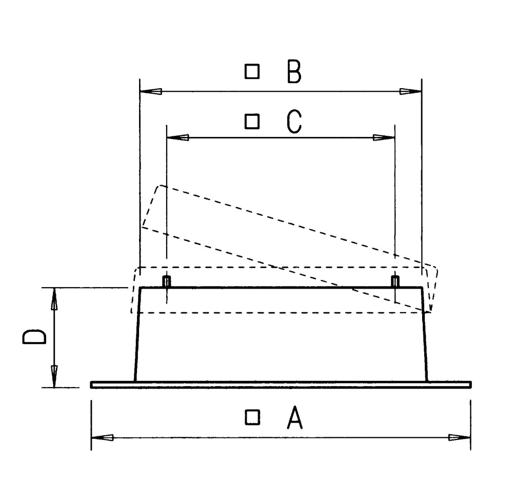 Helios FDS 500/560/630, Flachdachsockel