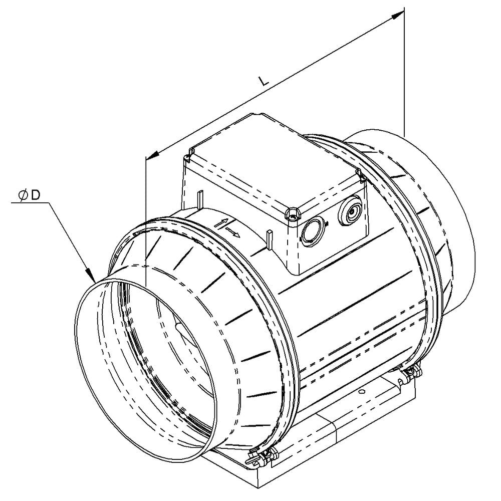 Ruck ETAMASTER Rohrventilator EM 160L E2M 01