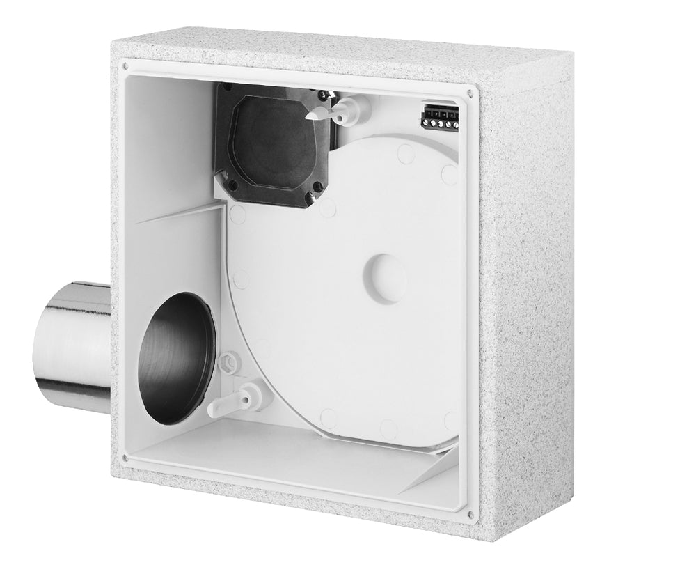 Helios ELS-GUBRZL, UP-Gehäuse mit Brandschutzklappe, -ummantelung  Zweitr. links, Ausbl. rückstg.