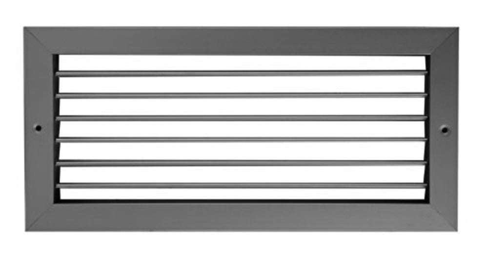 späth Alu Kanallüftungsgitter 825mm x 525mm waagrechte Lamellen, Schraubmontage, Alu elox.