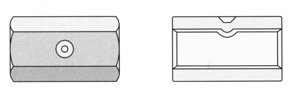 Langmutter (galvanisiert) M12-S 19x35mm