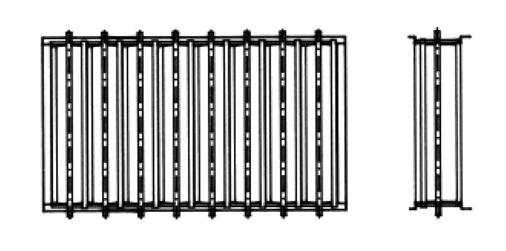 späth Mengeregulierung 29-0 825x75, gegenläufig gekuppelte Lamellen, Material Stahl verzinkt