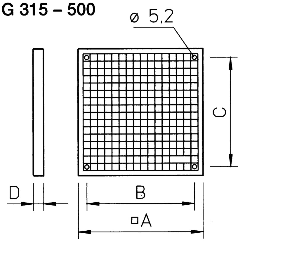 Helios G 315, Lüftungsgitter