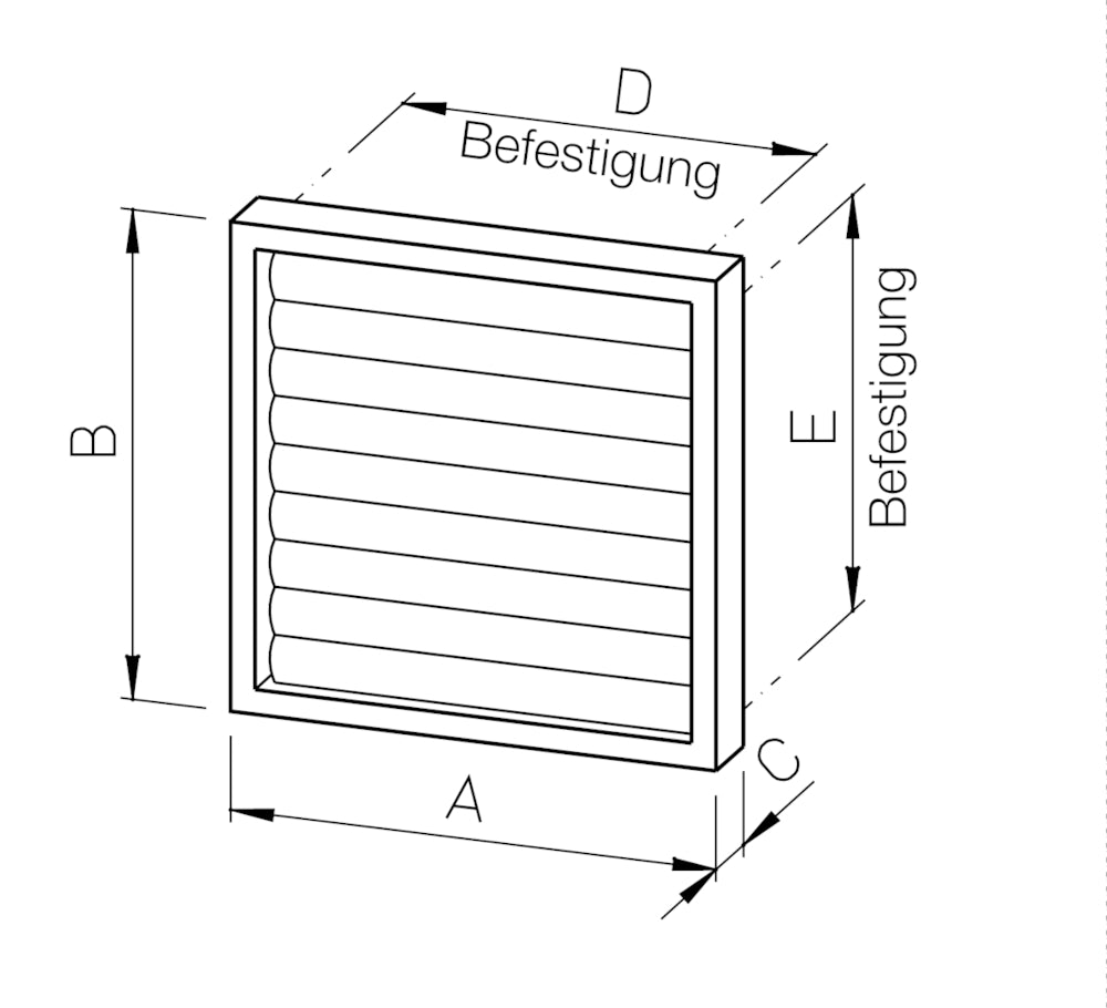 Helios VK 400, Verschlußklappe selbsttätig, Kunststoff