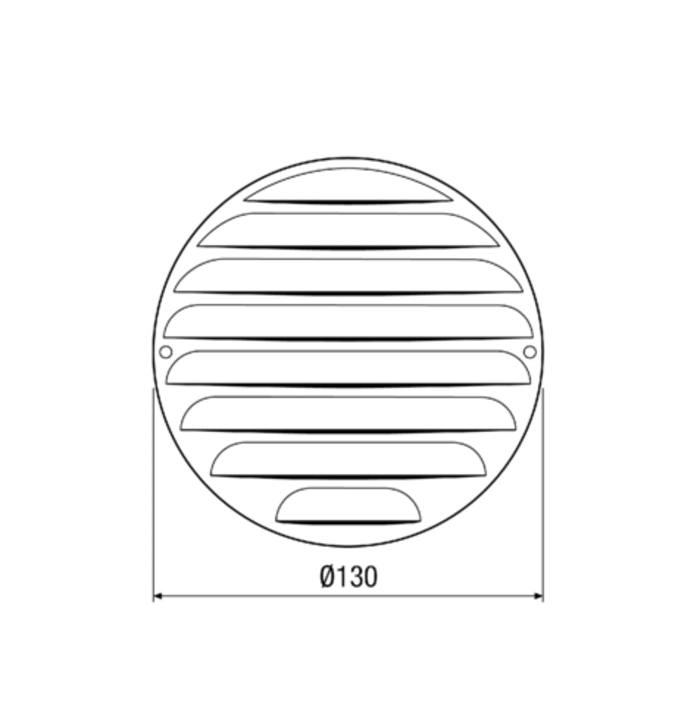 Maico Außengitter MGR 80/125 Weiß