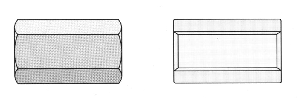 Langmutter (galvanisiert) M8 13x30mm