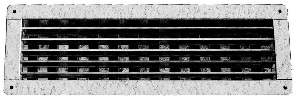 Schako Kompaktgitter KG-Q 8 aus Edelstahl, Abm. LxH=515x115mm