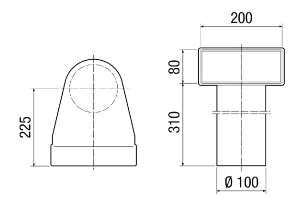 Maico Winkel MF-WL100 80/200
