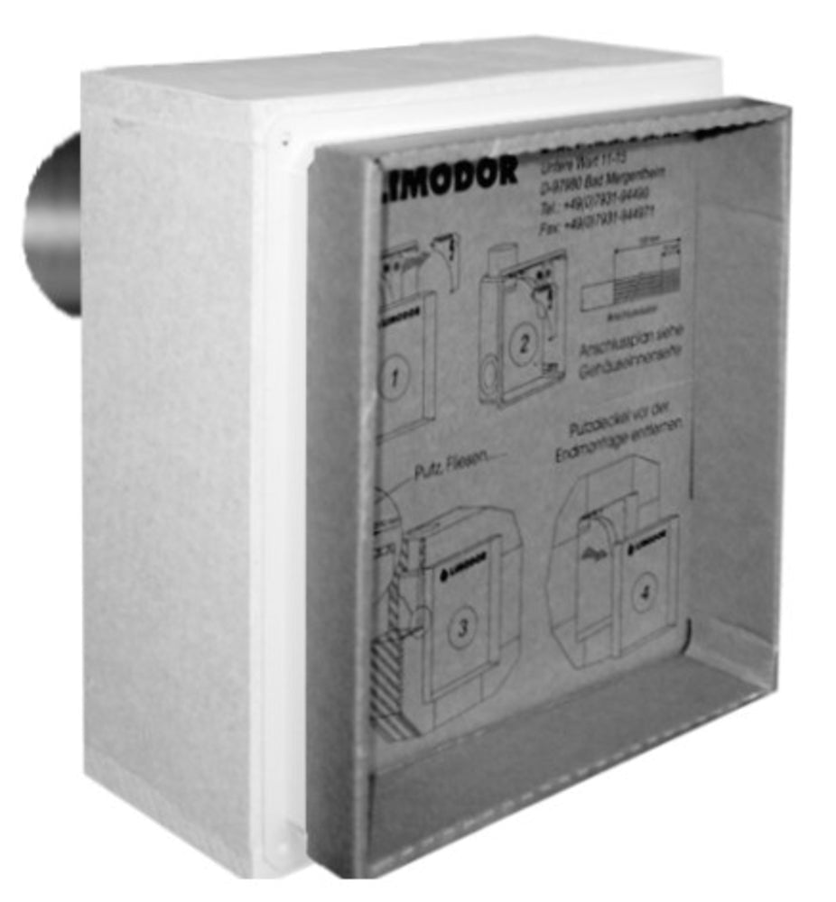 Limodor Einbaukasten compact-K/H (Unterputz mit Anschlussstutzen hinten)