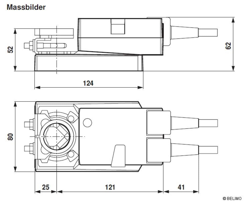 Belimo Klappenantrieb, Stetig, AC 230 V, 10 Nm NM230ASR