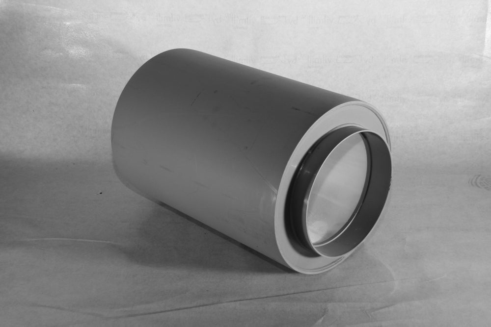 PVC Rohrschalld°mpfer NW 140/355, L°nge 1250 mm mit Muffe