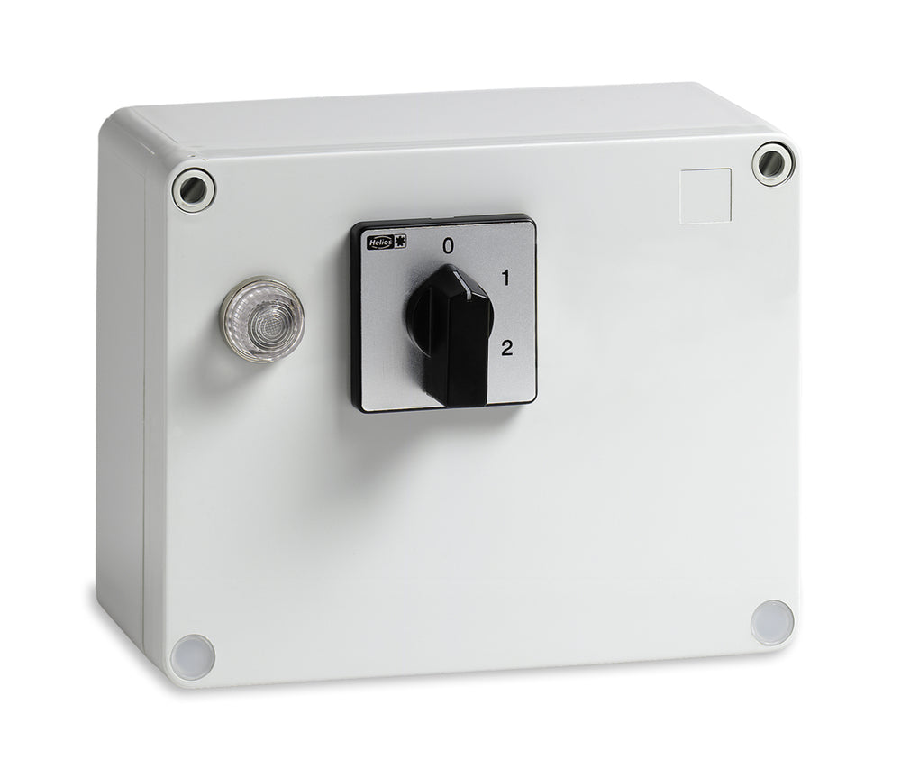 Helios M 4, Motorvollschutz-Schalter für 3-PH Motoren, 2-tourig mit Schaltung, 400 V