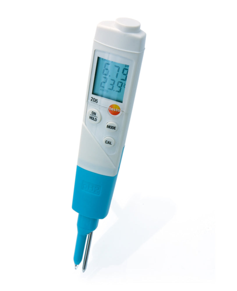 testo Starter-Set testo 206-pH2  - pH-/Temperatur-Messgerät für halbfeste Medien