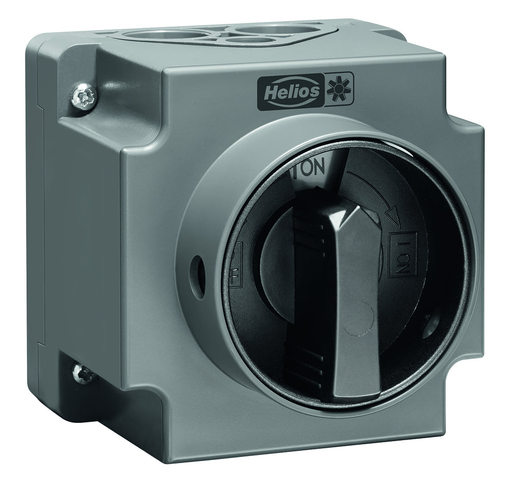 Helios RS 3+1   7,5, Revisionsschalter, 3-polig 7,5 kW AC-23B, 400V, 3 ~ IP 65, Verriegelung in 0 und I