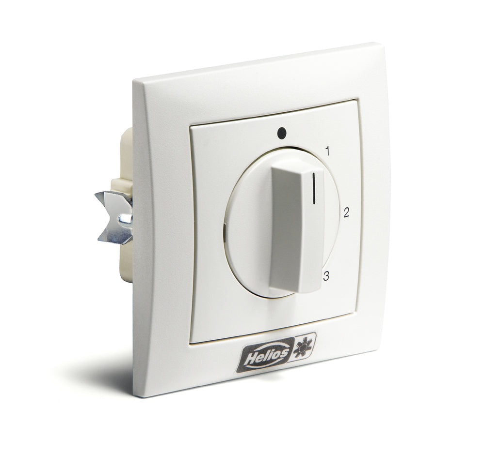 Helios DSZ, Drehzahl- und Betriebsschalter 4-stufig, Unterputz