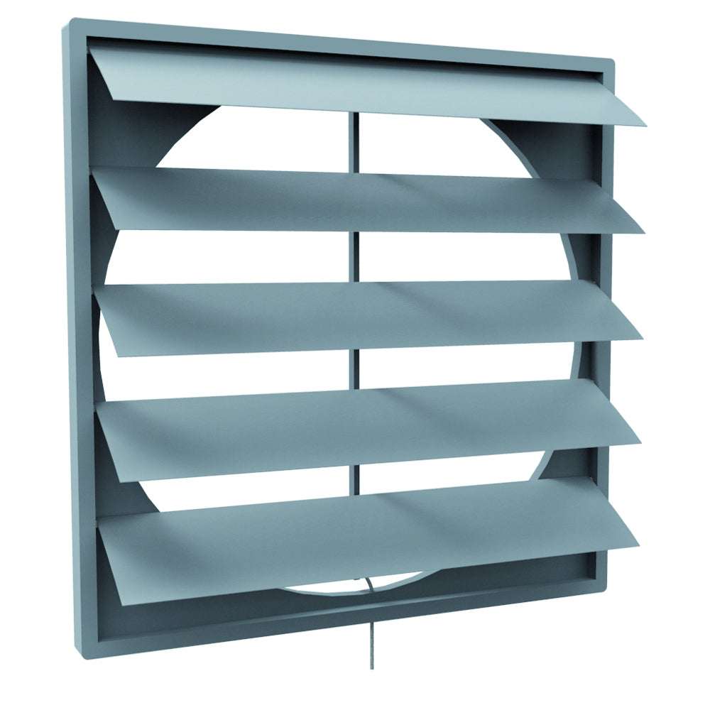 S&P Verschlussklappe PMR-200, handverstellbar, grau