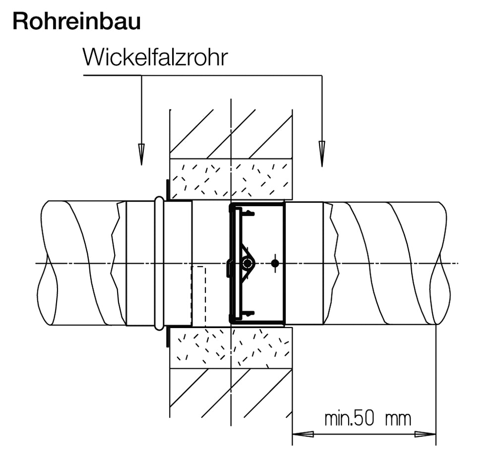 Helios BAK 100, Brandschutz Absperrklappe ND 100