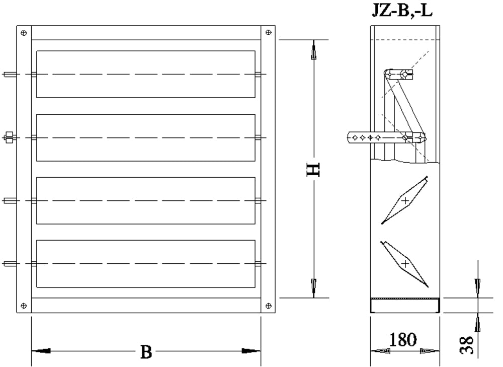 Trox Jalousieklappe JZ-S-R/800x1005
