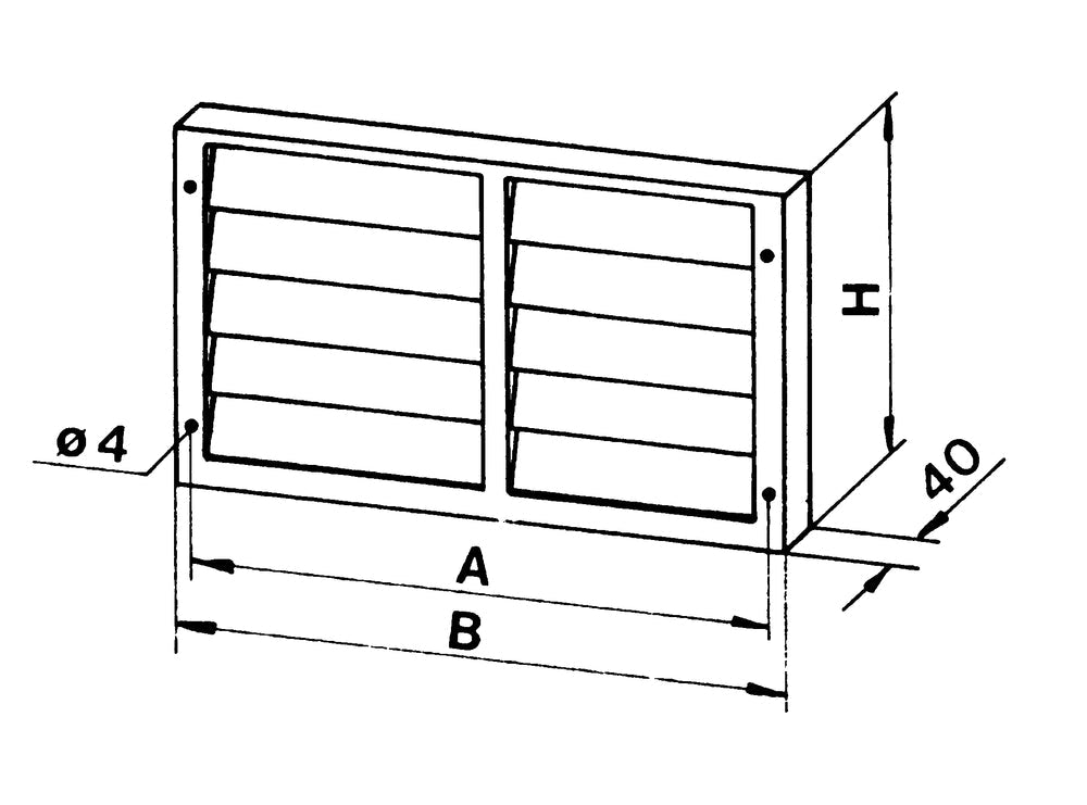 Helios VK 60/30, Verschlußklappe selbsttätig, Kunststoff
