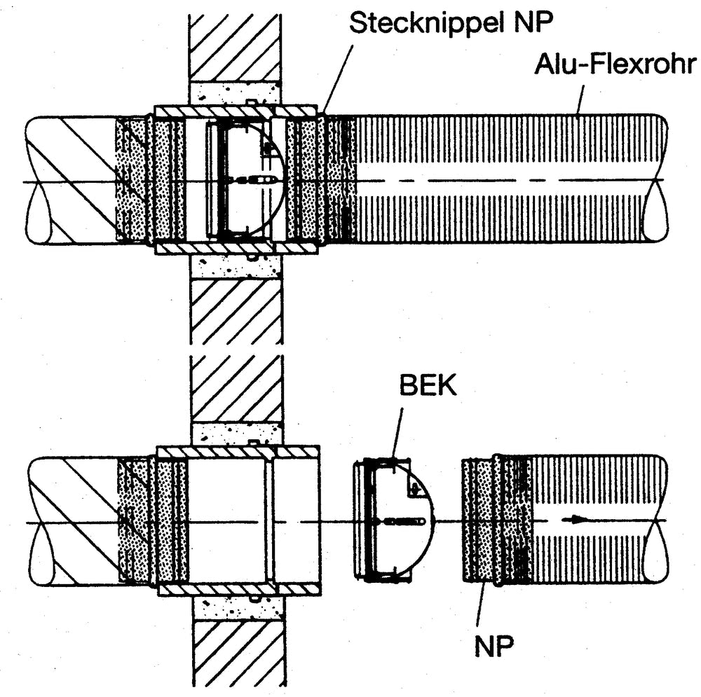 Strulik Stecknippel NP, NW 125mm