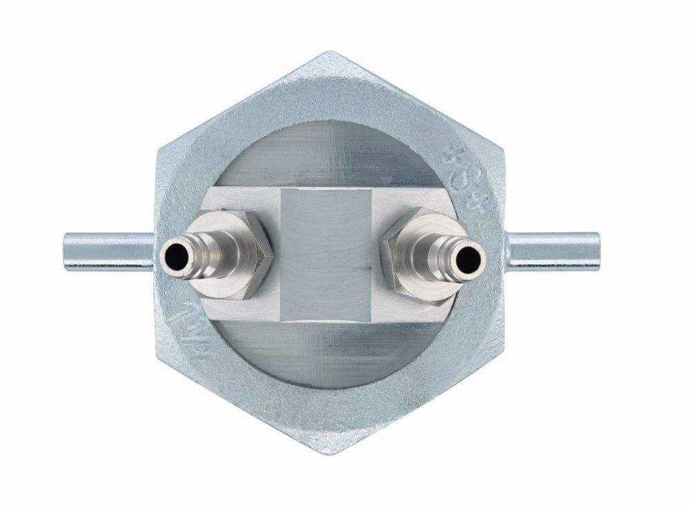 testo Einrohrzählerkappe, Verbindung von Prüfgarnitur zur Leitung