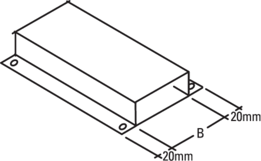 späth Flachkanal mit Befestigungsleiste FK-FK, BXL=180x2000mm
