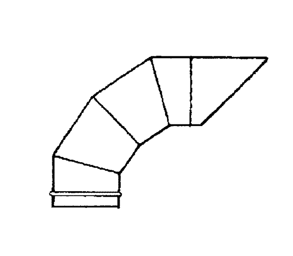 Ausblasbogen 135°  NW 560