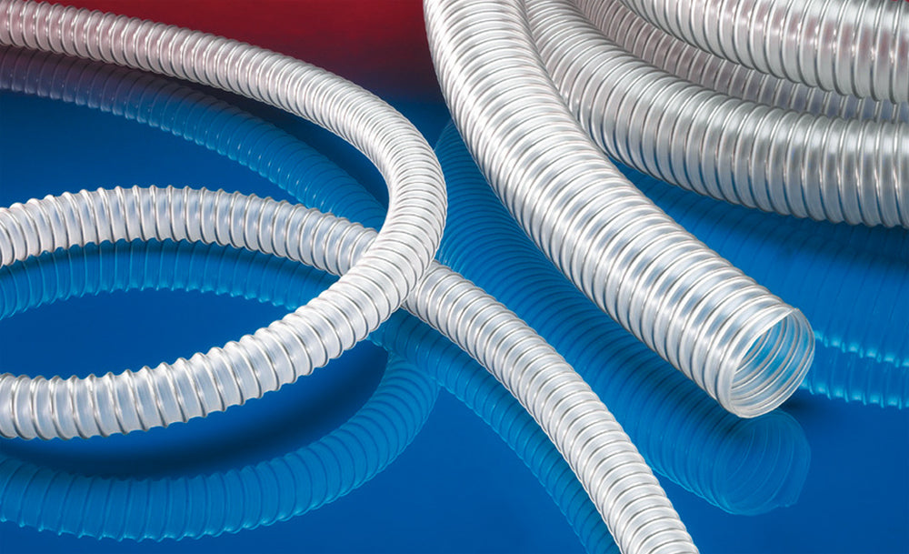 Norres Lebensmittelschlauch, antista., DN 180mm, L= 5m, AIRDUC® PUR-INOX 355 FOOD-AS