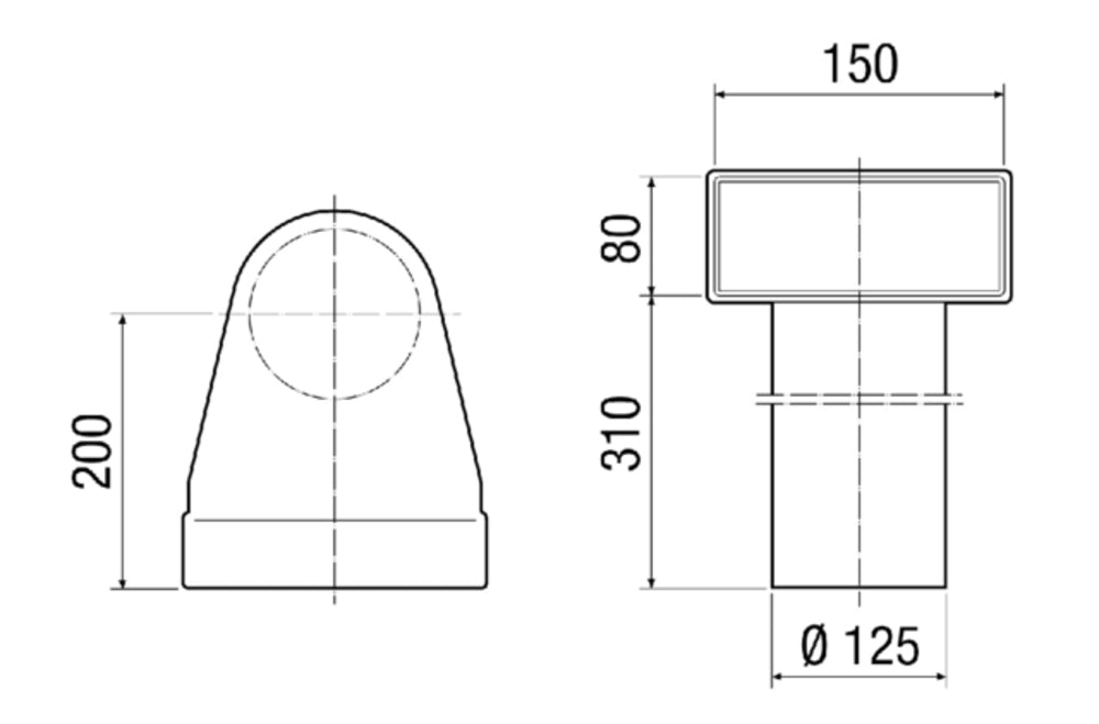 Maico Winkel MF-WL125 80/150