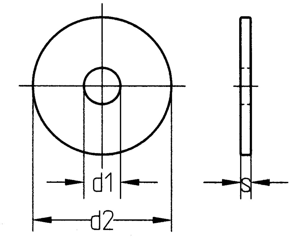 Kotflügelscheiben 6,4x35mm