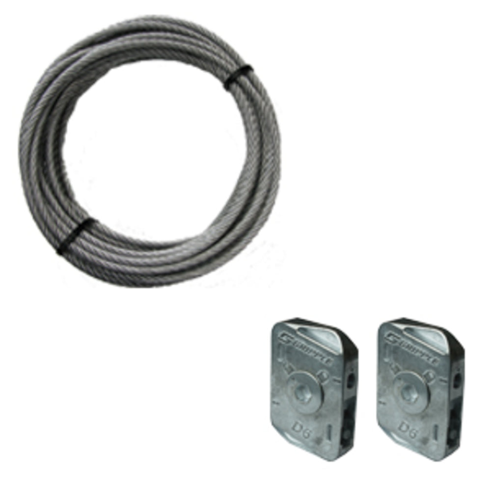 Gripple 1 Set Überspannung im Innenbereich (30 kg) Drahtseil 3mm, 35M