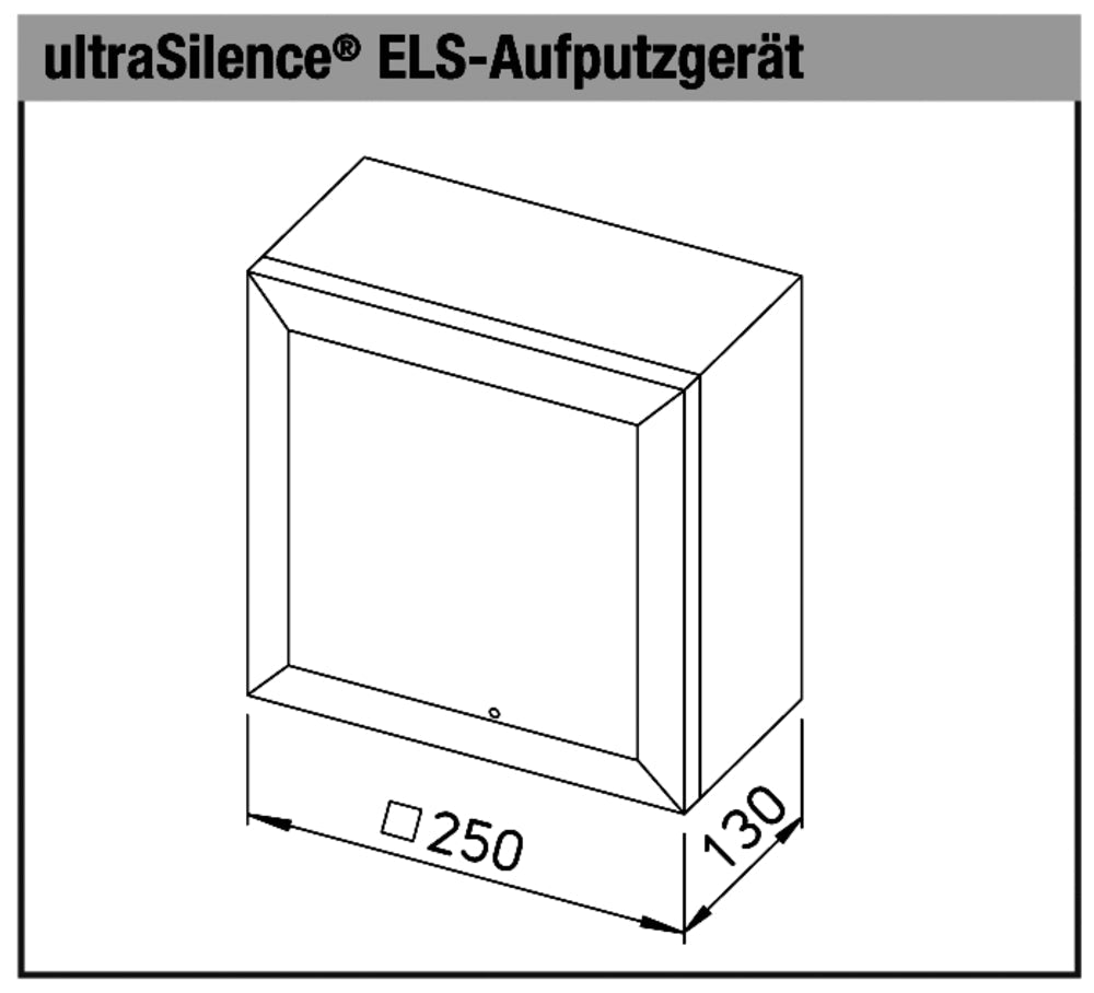Helios ELS-GAPB, Aufputzgehäuse mit Brandschutzabsperrklappe K90