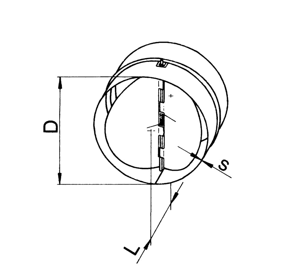 Helios RSKK 100, Rohr-Verschlussklappe aus Kunststoff DN 100