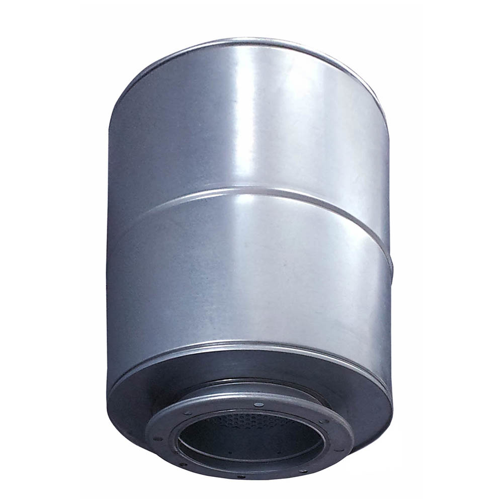 S&P Rohrschalldämpfer MAA-CTB 500/200 mit Flansch und Stutzen