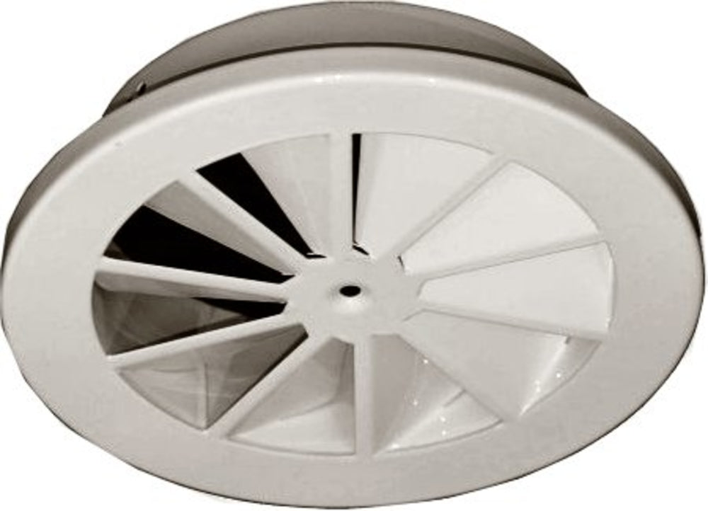 späth runder Deckendrallauslass DF-RE-C 355, starre, gebogene Schaufeln, DN500mm,