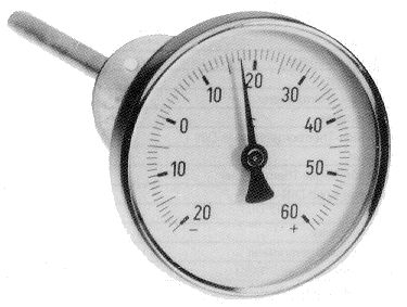 Bimetall-Zeigerthermometer  -20°/+60°C
