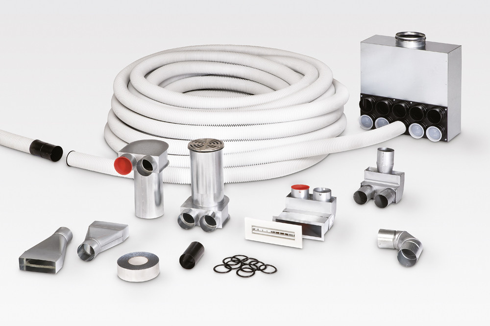 Helios FRS-VK 12-63/160, FlexPipe Verteilerkasten mit 12 Stutzen für FRS-R 63, Anschluss-DN 160